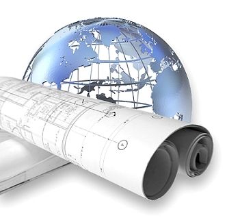 Image of a Globe with Design sheets